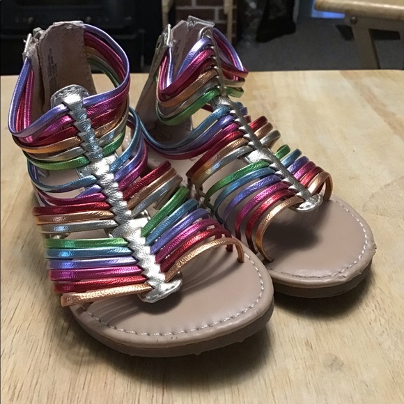 FALLS CREEK KIDS little girl’s EGTYPIAN STYLE sandals sz 8 - Picture 2 of 13